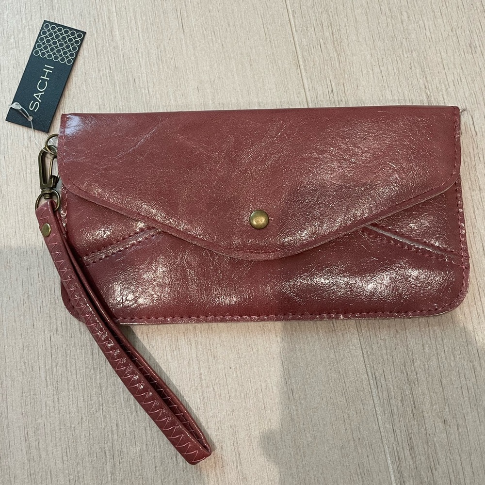 Sachi Vegan Leather Wristlet